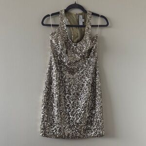 Michael Kors Collection Gold Sequin Dress